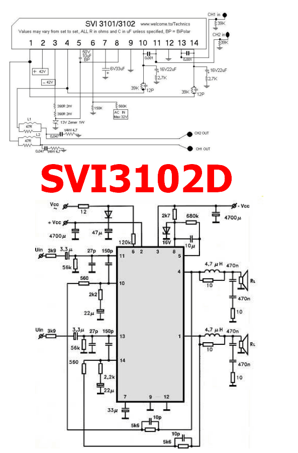 SVI3102D pdf datasheet amplifier