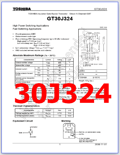 30J324 pdf pinout