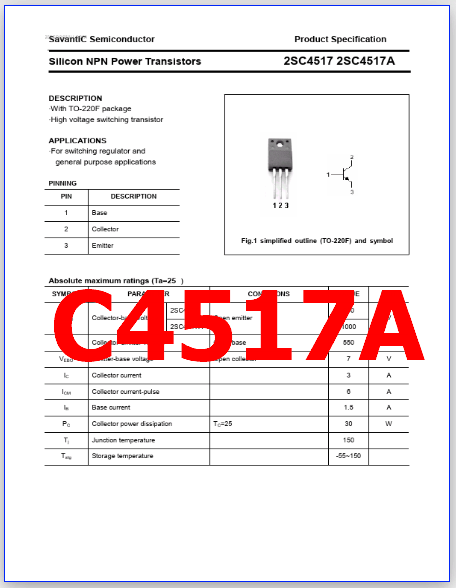 C4517A pdf pinout