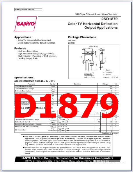 D1879 pdf pinout