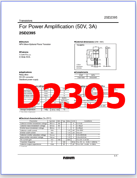 D2395 pdf datasheet
