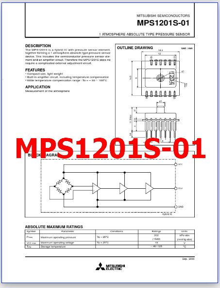 MPS1201S-01 pdf datasheet