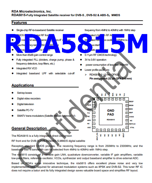 RDA5815M pdf