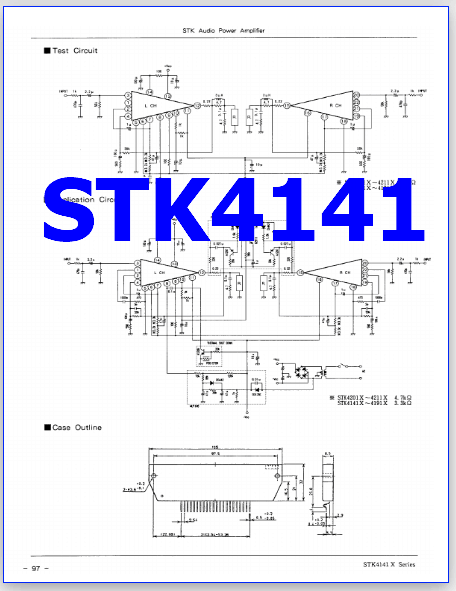 STK4141 pinout datasheet