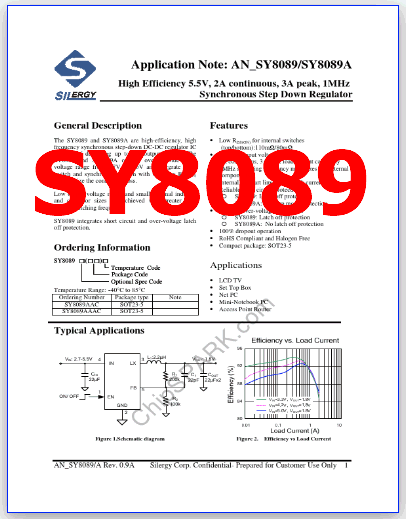 SY8089 datasheet