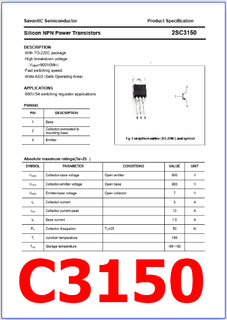 C3150 pdf datasheet