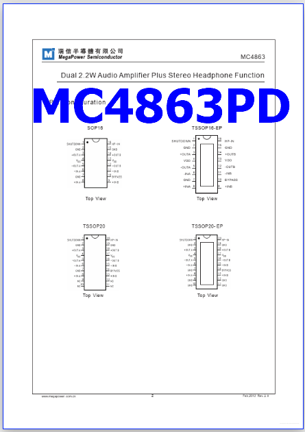 PDF MC4863PD Components