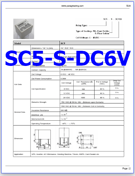 SC5-S-DC6V pdf pinout