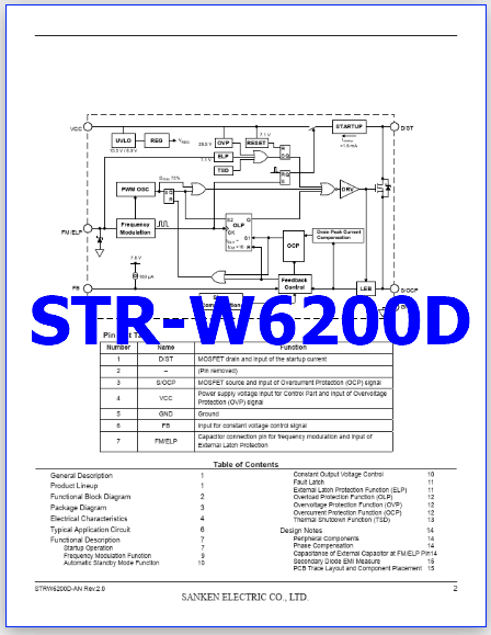STR-W6200D datasheet