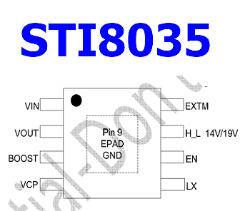 STI8035 pinout