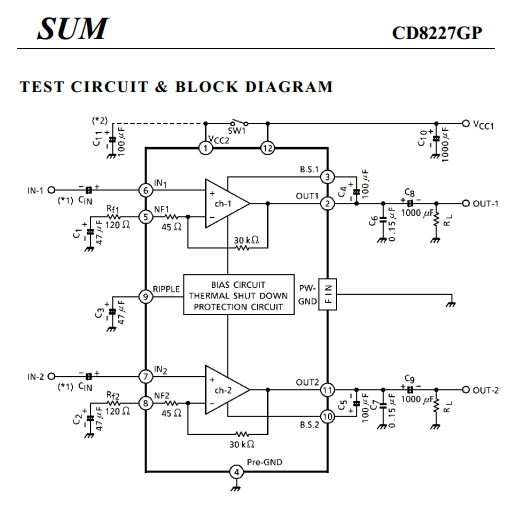 CD8227GP Datasheet, Circuit, Diagram