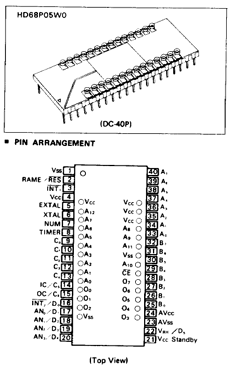 HD68P05W0 datasheet