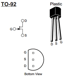 J211 Datasheet - 25V, 10mA, N-Channel JFET