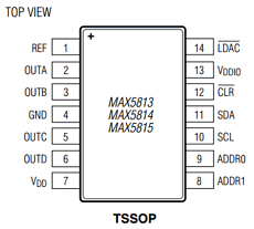 MAX5813 pinout
