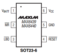 MAX6440UTCJVD3 datasheet
