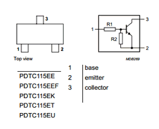 PDTC115EE datasheet