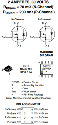 MMDF2C03HD datasheet
